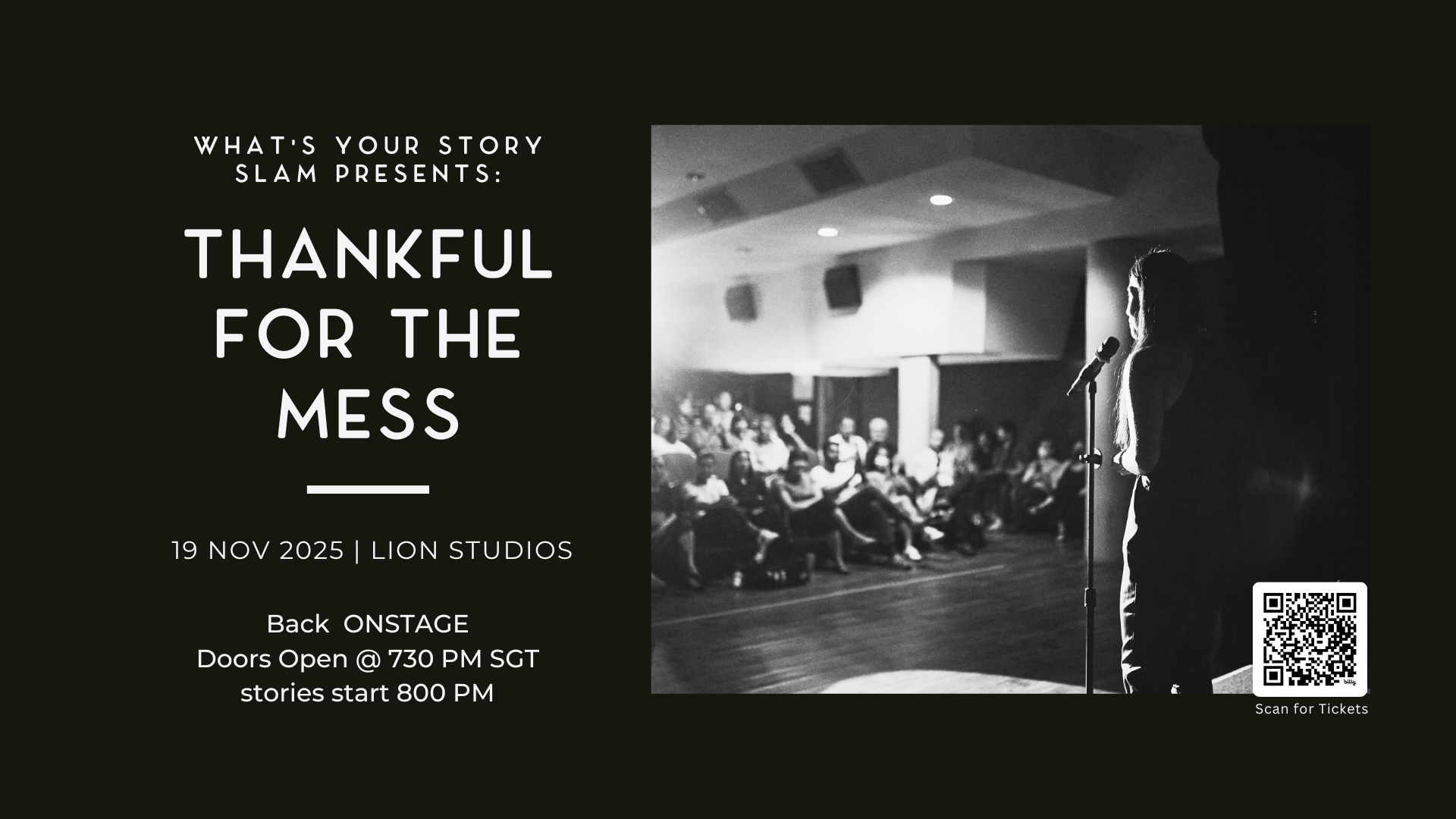 What's Your Story SLAM : Thankful for the Mess